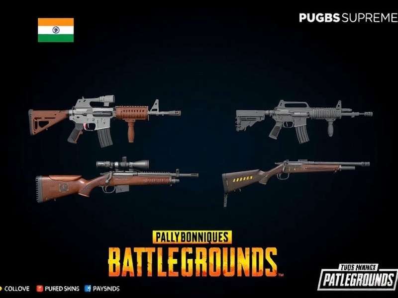 PUBG India Supreme - Exclusive Weapons and Skins PUBG India Supreme weapons including desi-inspired skins and traditional Indian weapons
