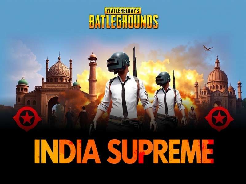 PUBG India Supreme - Official Banner PUBG India Supreme official banner with Indian landmarks and in-game characters